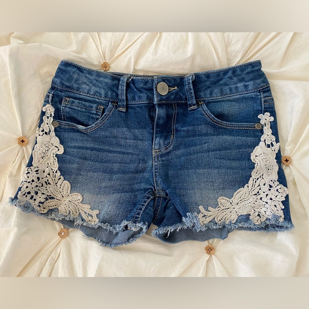 Girl’s Mudd Denim Short Size 8